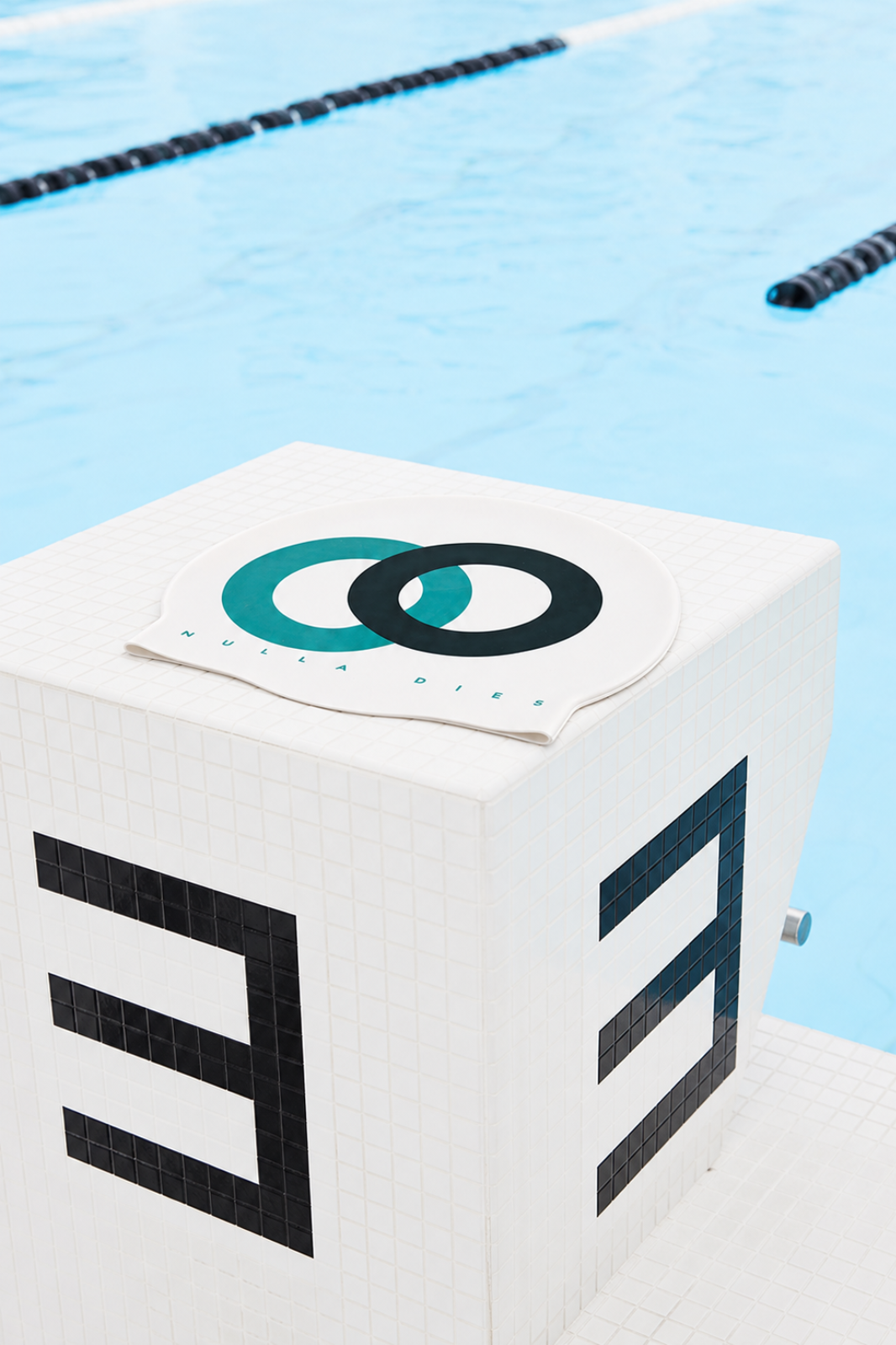 Swimcap Nulla Dies Turquoise Vert Blanc