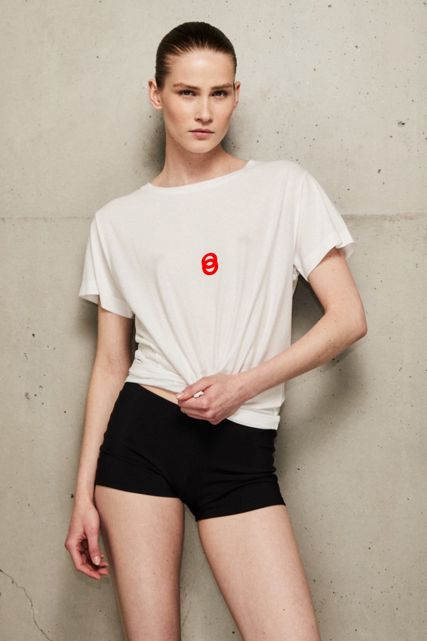 ANDREA RED LOGO - T shirt UNISEXE